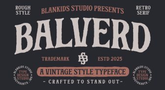 فونت انگلیسی Balverd