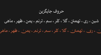 حروف جایگزین فونت شتر camel