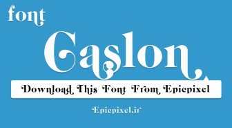 دانلود فونت Caslon انگلیسی