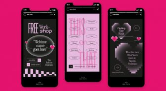 دانلود قالب آماده اینستاگرام مربی برندسازی صورتی قلبی