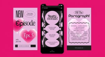 قالب آماده پست اینستاگرام صورتی