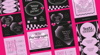 کیت آماده استوری و پست اینستاگرام صورتی