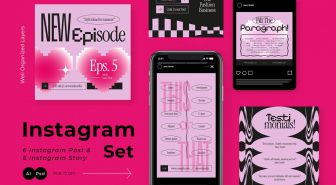 دانلود اینستاگرام کیت قالب اماده دانلود