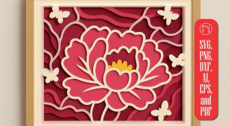 دانلود 4 طرح کاردستی کاغذی جعبه گلدار 3 بعدی