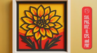 دانلود 4 طرح کاردستی کاغذی جعبه گلدار 3 بعدی