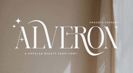 دانلود فونت Alveron انگلیسی
