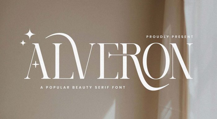 دانلود فونت Alveron انگلیسی
