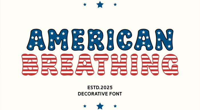 دانلود فونت American Breathing انگلیسی