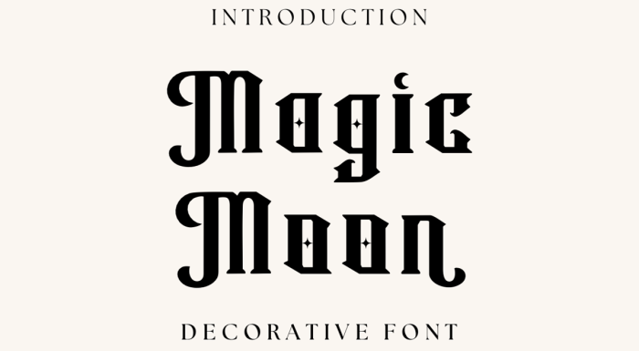 دانلود فونت Magic Moon انگلیسی