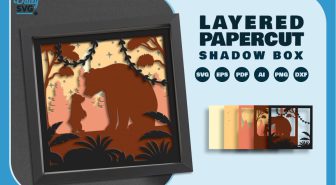 دانلود طرح کاردستی کاغذی مامان خرسه 3 بعدی