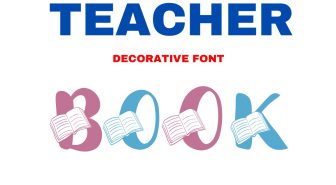 دانلود فونت Teacher Book انگلیسی (رایگان)
