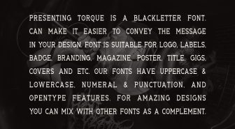 دانلود فونت انگلیسی Torque