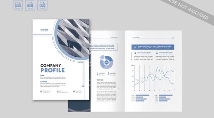 دانلود کاتالوگ لایه باز معرفی شرکت آبی Company Profile (رایگان)