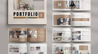 دانلود بروشور لایه باز نمونه کار Portfolio