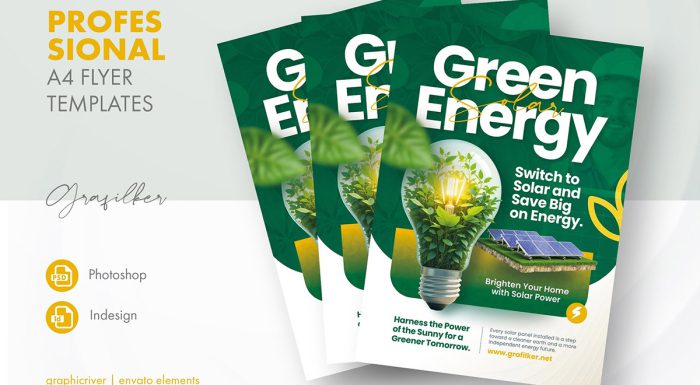 دانلود تراکت لایه باز انرژی سبز Green Energy