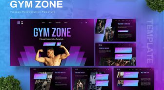 دانلود قالب پاورپوینت Gym Zone فیتنس و ورزشی