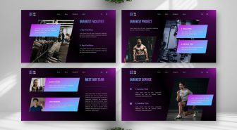 دانلود قالب پاورپوینت Gym Zone فیتنس و ورزشی