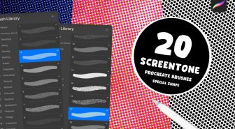 دانلود 20 براش اسکرین تون اشکال خاص پروکریت (رایگان)