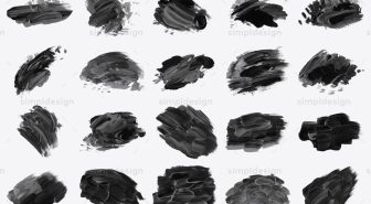 دانلود 22 براش قلم موی هنری انتزاعی فتوشاپ