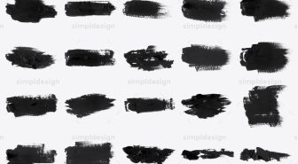 دانلود 34 براش قلم موی نقاشی برجسته فتوشاپ