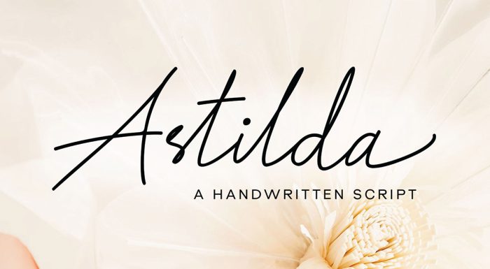دانلود فونت Astilda انگلیسی