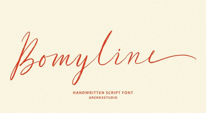 دانلود فونت Bomyline انگلیسی