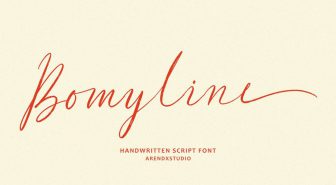 دانلود فونت Bomyline انگلیسی