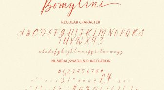 دانلود فونت Bomyline انگلیسی