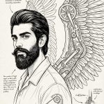 دانلود پرامپت تبدیل عکس به طرح آناتومی و مکانیکی داوینچی