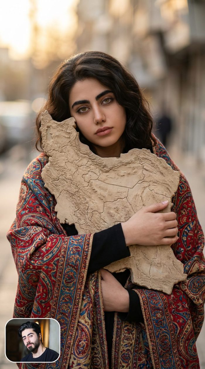 پرامپت های عکس در آغوش گرفتن ایران ( ایران زخمی وطنم )