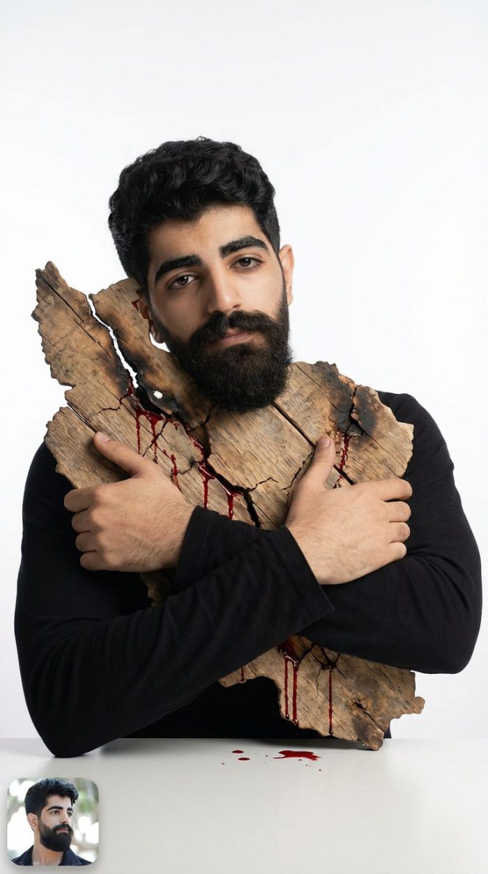 پرامپت های عکس در آغوش گرفتن ایران ( ایران زخمی وطنم )