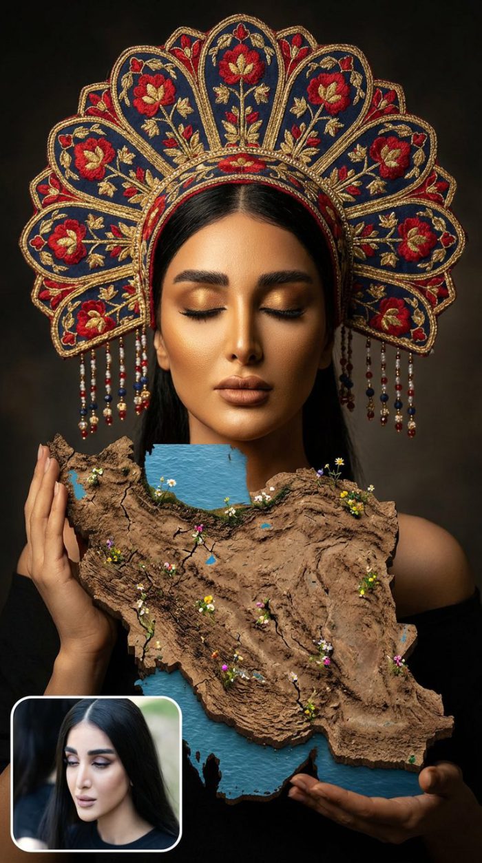 پرامپت های عکس در آغوش گرفتن ایران ( ایران زخمی وطنم )