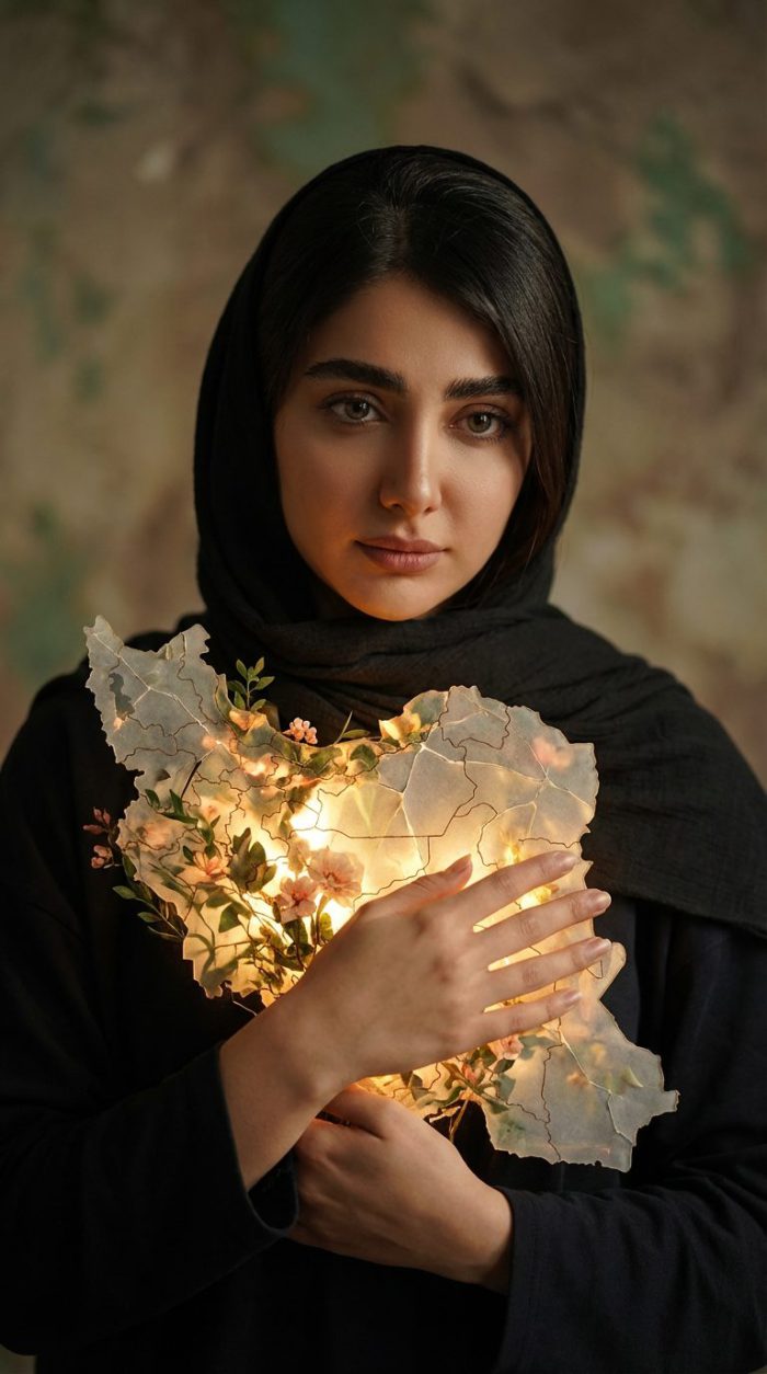 پرامپت های عکس در آغوش گرفتن ایران ( ایران زخمی وطنم )