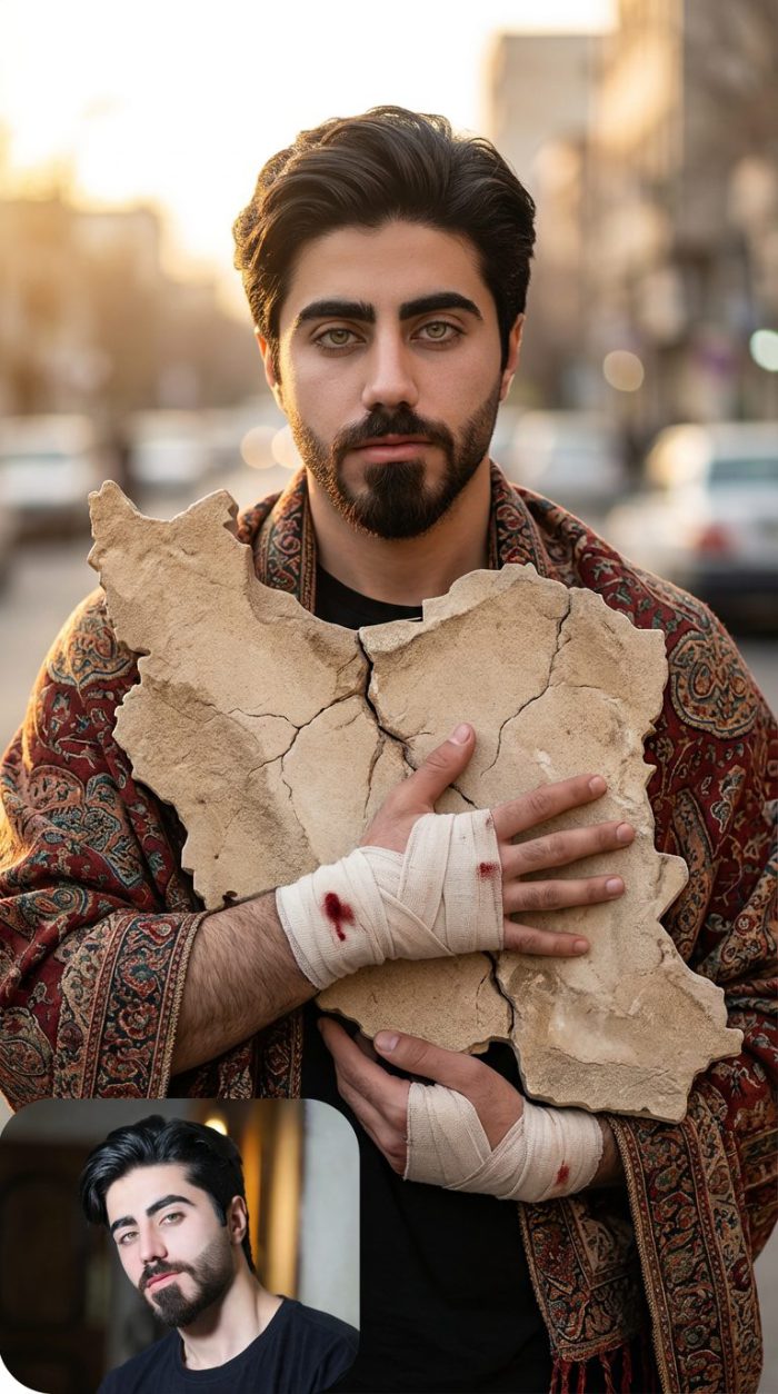 پرامپت های عکس در آغوش گرفتن ایران ( ایران زخمی وطنم )