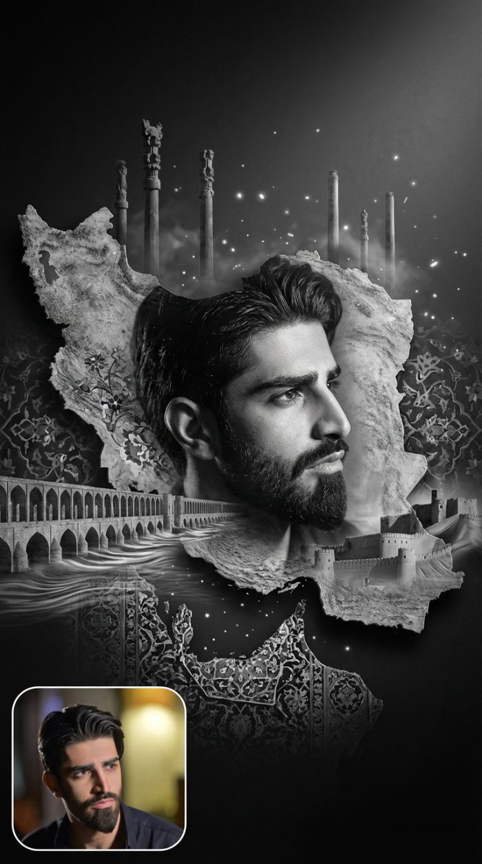 20 پرامپت عکس در آغوش گرفتن ایران ( ایران زخمی وطنم )