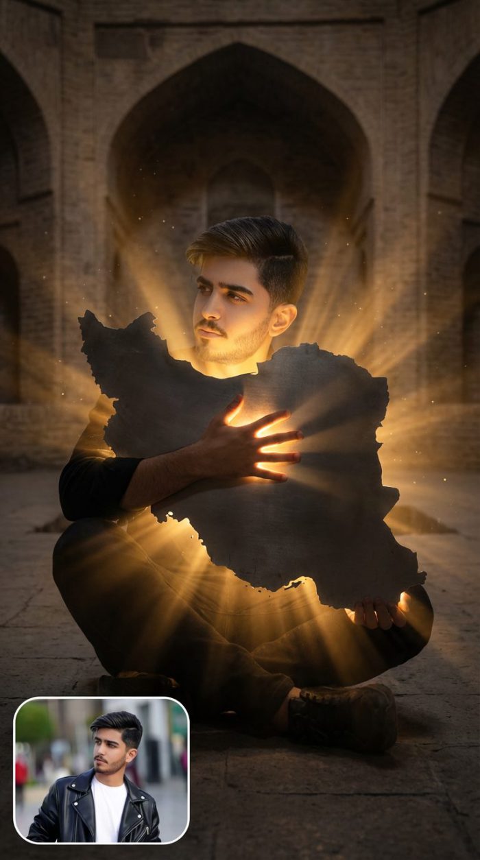 20 پرامپت عکس در آغوش گرفتن ایران ( ایران زخمی وطنم )