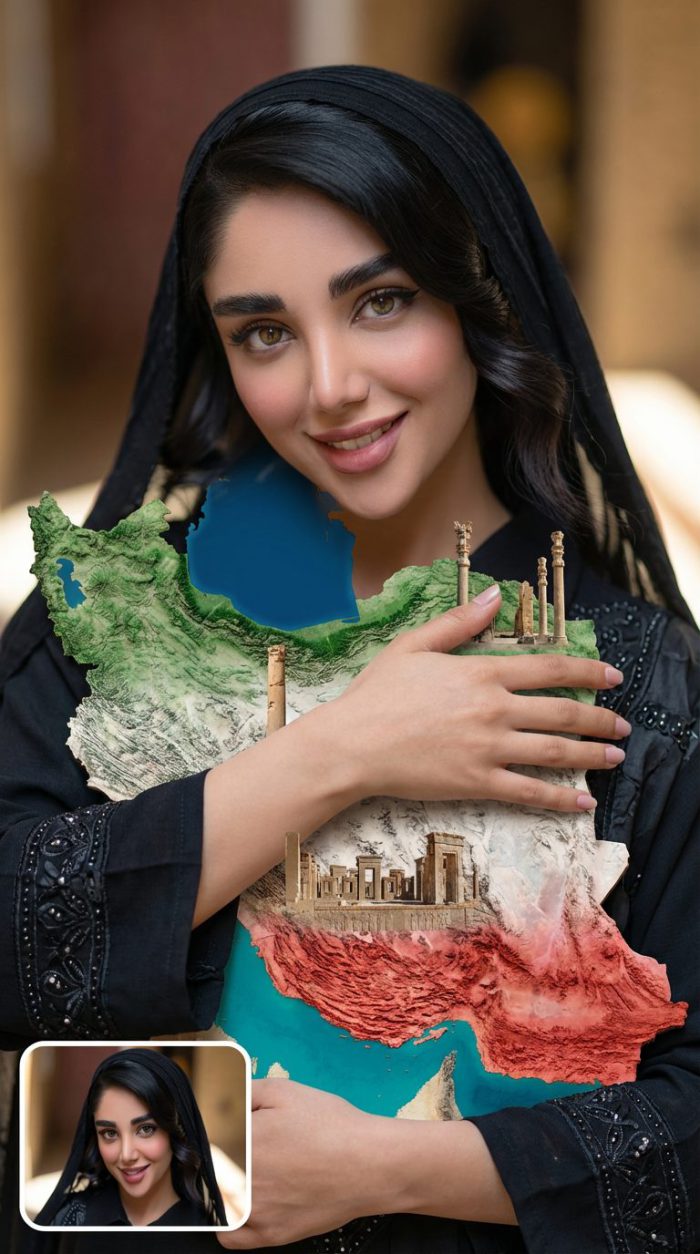 20 پرامپت عکس در آغوش گرفتن ایران ( ایران زخمی وطنم )