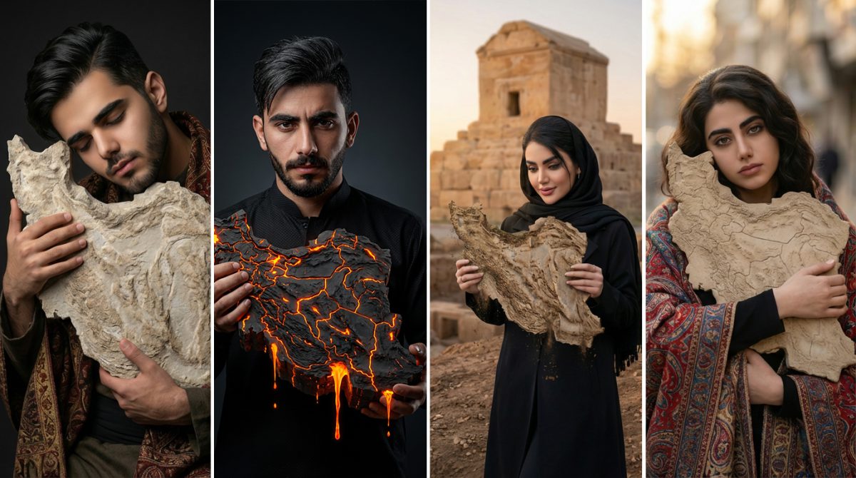 پرامپت های در آغوش گرفتن ایران ( ایران زخمی وطنم )